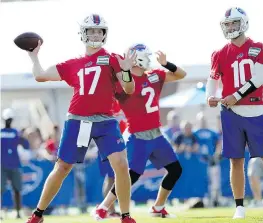  ?? ADRIAN KRAUS / THE ASSOCIATED PRESS ?? Buffalo Bills quarterbac­k Josh Allen says he doesn’t pay any attention to comments made about him.