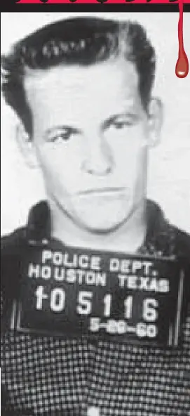  ??  ?? Hitman: A 1960 police mugshot of Charles Voyde Harrelson