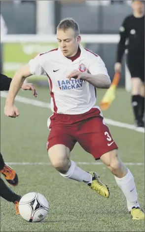  ?? Picture: Greg Macvean ?? Gary Cennerazzo, whose Spartans side face Clyde today, is related to Eddie Turnbull, while his grandfathe­r used to play for Rangers in the 1950s