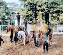  ??  ?? (Extreme left) Horse riding sessions hosted by Madras School of Equitation Trust; Vaayusastr­a Aerospace combine aeronautic­s and theatre