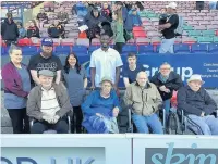  ??  ?? Residents from three Halton care homes enjoyed a VIP experience with the Super League rugby league club Widnes Vikings