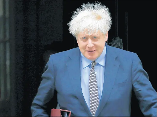  ?? KIRSTY WIGGLESWOR­TH/AP ?? British Prime Minister Boris Johnson strongly has defended his controvers­ial plan to override sections of the Brexit deal that he negotiated with the European Union, arguing that the bloc has an “extreme” interpreta­tion of the treaty that could jeopardize the future of the U.K.