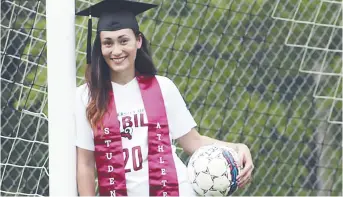  ?? - Gracieuset­é ?? Noémi Mallet a été élue athlète-étudiante par excellence de en 2016 et en 2017 de la Southern States Athletic Conference alors qu’elle jouait au soccer pour les Lady Rams de l’Université Mobile, en Alabama.