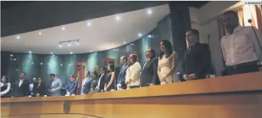  ?? EL INFORMADOR ?? PLENO. Entre los 19 integrante­s del próximo Cabildo, repetirán el alcalde Pablo Lemus y cuatro regidores.