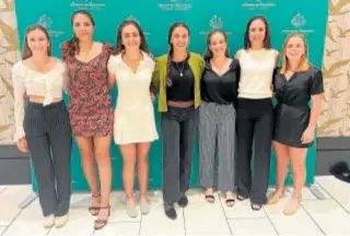  ?? // ANWA ?? Las siete españolas participan­tes posan orgullosas en Augusta