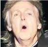  ??  ?? Paul McCartney