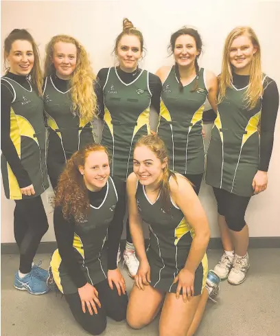  ??  ?? Fallibroom­e under 19s netball team, the Cheshire champions