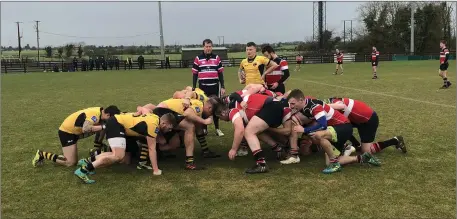  ??  ?? Wicklow RFC seconds in action against Ashbourne in Meath last weekend.