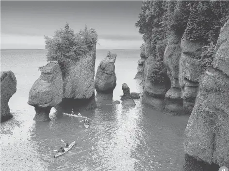  ?? NEW BRUNSWICK DEPT. OF TOURISM AND PARKS ?? Hopewell Rocks, in the Bay of Fundy 4