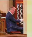  ?? Joanne Bouknight / Contribute­d photo ?? James O’Donnell, former Organist and Master of the Choristers at Westminste­r Abbey, plays the organ at Christ Church in Greenwich.
