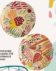  ??  ?? Animal jungle side plates, €18 from Marks & Spencer