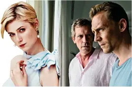  ??  ?? worldwide hit: Elizabeth Debicki, Hugh Laurie and Tom Hiddleston in The Night Manager