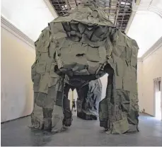  ?? FOTO: HAUS DER KUNST ?? Eindrucksv­oll: Gregor Passens Skulptur „King Kong“.