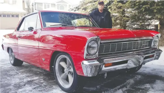  ?? BILL KNECHT/DRIVING ?? Harry Harder will proudly display his 1966 Chevy Nova at the 2020 World of Wheels from Friday to Sunday at the BMO Centre at Stampede Park.