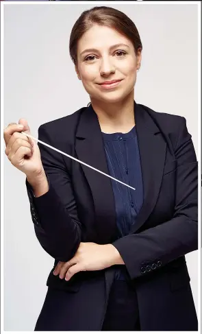  ??  ?? Blamed...Guest conductor Dalia Staveska was accused of being behind move