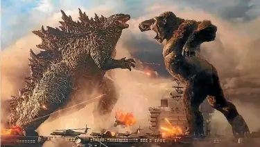  ??  ?? Hollywood’s latest creation Godzilla vs Kong brings truly massive monsters to the big screen.