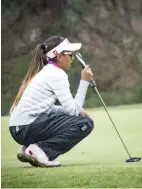  ?? Courtesy photo ?? West Ranch’s Zoe Campos advanced out of the CIFSouther Section Finals and into the CIF/SCGA Southern State Regional Championsh­ip on Thursday.