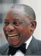  ??  ?? Cyril Ramaphosa