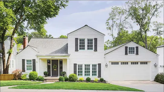  ?? SUBMITTED PHOTOS ?? This four-bedroom, four-bath home in Little Rock supplies charming details, a second-story screened-in porch, a spacious backyard and an in-ground pool.