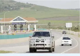  ??  ?? Kajjansi Road toll station on the Entebbe-Kampala Expressway that was recently commission­ed by Ugandan President Yoweri Museveni. PHOTO | MORGAN MBABAZI