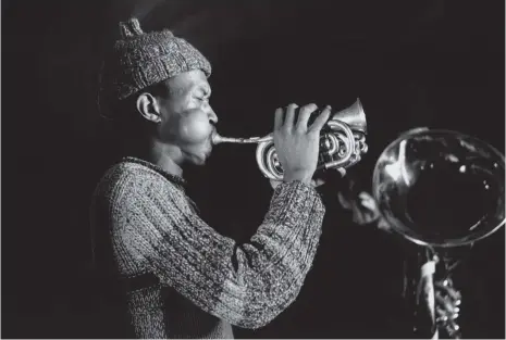  ??  ?? Don Cherry at the Amougies Festival, Belgium, 1969