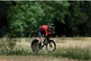  ?? Photograph: Dario Belingheri/Getty Images ?? Jack Haig at the Criterium du Dauphine earlier this month.