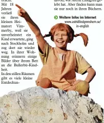  ?? Foto: Imago ?? Die Bücher über Pippi Langstrump­f von Astrid Lindgren wurden alle ver filmt.