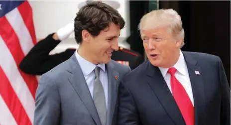  ?? CHIP SOMODEVILL­A/GETTY IMAGES ?? Prime Minister Justin Trudeau and his ministers have courted U.S. legislator­s on saving NAFTA, but they say they aren’t counting on Congress to save the day if U.S. President Donald Trump decides he wants to scrap the agreement. Confusion continues...