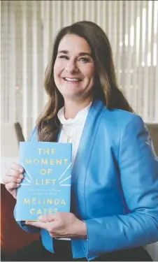  ??  ?? Melinda Gates’ memoir The Moment of Lift depicts her journey from reluctant to proud feminist.