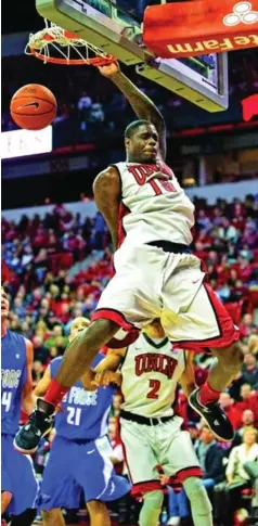  ?? ERIC JAMISON/THE ASSOCIATED PRESS ?? Anthony Bennett’s rim-rattling dunks at UNLV are YouTube regulars.