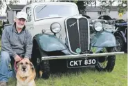  ??  ?? Russ Evans‘ stunning 1936 Singer 9hp 5/7cwt is the oldest surviving Singer van of its type.