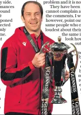  ??  ?? Winner: Wales captain Alun Wyn Jones with the Six Nations trophy