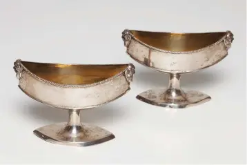  ?? (Wikimedia Commons) ?? DISTINGUIS­HING US from the Greeks: Seder cups, 1790-1810, Jewish Museum of Switzerlan­d.