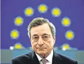  ??  ?? End of an era: The ECB will face a major problem if the economy turns sour as the term of Mario Draghi draws to a close