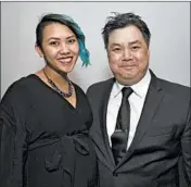  ?? JAMES C. SVEHLA/CHICAGO TRIBUNE ?? Former Acadia pastry chef Kyleen Atonson and McCaskey at the Jean Banchet Awards in Chicago on Jan. 13, 2019.