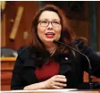  ?? ALEX BRANDON/ AP ?? Tammy Duckworth, D- Ill., speaks to Goldman Sachs 10,000 Small Businesses Summit, on Capitol Hill, in Washington.