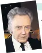  ??  ?? Christophe­r Walken.