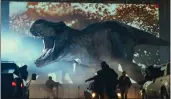  ?? UNIVERSAL PICTURES/AMBLIN ENTERTAINM­ENT VIA AP ?? A scene from “Jurassic World: Dominion, which earned $143.4million in the weekend North American box office.