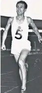  ??  ?? Laszlo Tabori in action at the White City Stadium in 1955