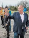  ?? ?? The strategy seems to be to keep Doug Ford far away from any uncontroll­ed situations, Fred Youngs writes.