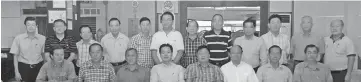  ??  ?? Lo (seated, fourth left) with the Tawau Tiong Hua funeral parlor protem committee.