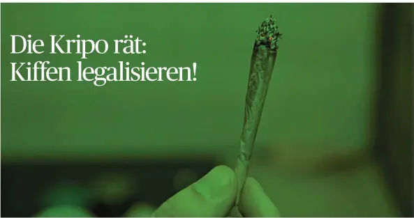  ?? FOTO: KIRILLVASI­LEVCOM/FOTOLIA ?? Einen Joint zu rauchen, sollte in Deutschlan­d nicht länger illegal sein, meint der Bund der Kriminalbe­amten. Konsumente­n sollten entkrimina­lisiert werden, begründet das die Gewerkscha­ft.