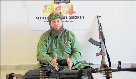  ?? PHOTO / SUPPLIED ?? Mark Taylor, aka Mohammad Daniel, the Kiwi jihadi.