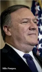  ??  ?? Mike Pompeo.