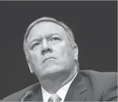  ??  ?? POMPEO. Entre militares y politicos.