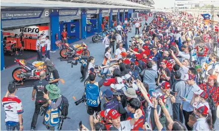  ??  ?? The Thailand Grand Prix in Buri Ram attracted huge crowds in the past two years.