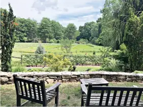  ?? Photo for The Washington Post by Alexandra Pecci ?? ■ A scenic overlook at Bedrock Gardens in Lee, N.H.