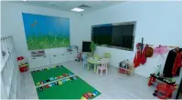  ?? — Supplied photo ?? The newly-opened child room where kids can express themselves through art and games without any pressure.