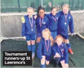  ??  ?? Tournament runners-up St Lawrence’s