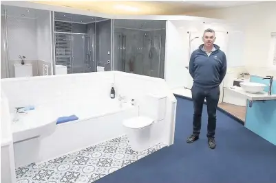  ??  ?? Great choice Forth Plumbing has an extensive range of bathroom suites to choose from